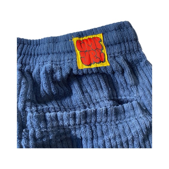 Empyre Corduroy Pants Mens Small Blue Embroidered Logo Pockets Drawstring Casual - Picture 7 of 9